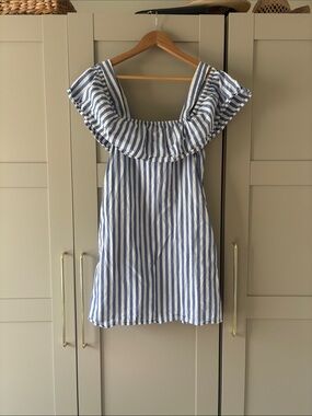 WHIT TWO Blue & White Striped Button-Up Shirt